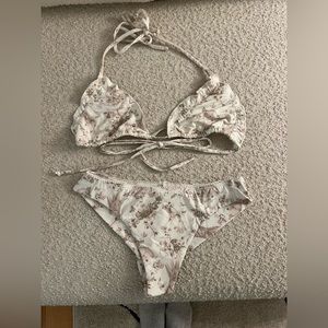 Frankie’s Bikinis x Gigi Hadid Tia Triangle Bikini Top & Katarina Cheeky Bottom